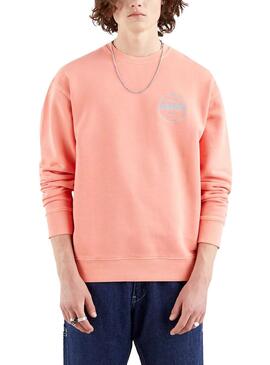Sweat Levis Relaxed Graphic Rosa pour Homme