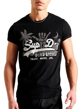 T-Shirt Superdry VL Hide Noire pour Homme