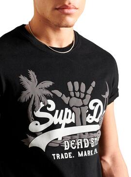 T-Shirt Superdry VL Hide Noire pour Homme