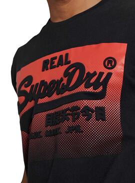 T-Shirt Superdry Halftone Noire pour Homme