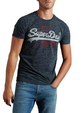 T-Shirt Superdry Premium Goods  Bleu marine pour Homme