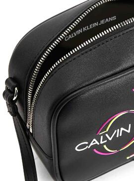 Sac à main Calvin Klein Camera Bag Glow Noire Femme