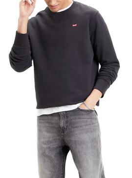 Sweat Levis New Original Crew Noir pour Homme