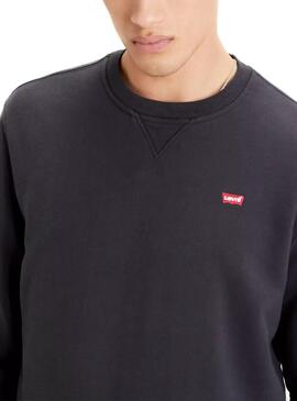 Sweat Levis New Original Crew Noir pour Homme