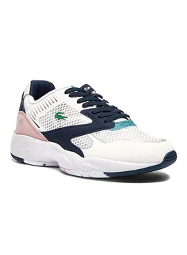 Baskets Lacoste Storm 96 Nano Blanc pour Femme