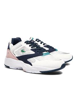 Baskets Lacoste Storm 96 Nano Blanc pour Femme