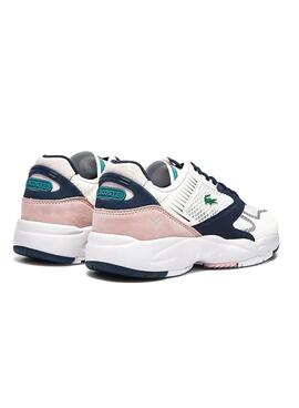 Baskets Lacoste Storm 96 Nano Blanc pour Femme