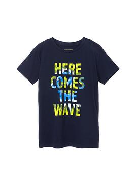 T-Shirt Mayoral Wave Bleu marine pour Garçon
