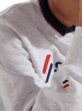 Sweat Superdry Sport style Gris pour Homme