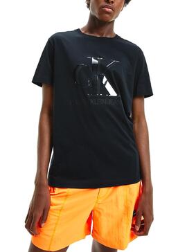 T-Shirt Calvin Klein Waterbase Noire pour Homme