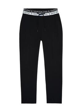 Pantalon Calvin Klein Logo Waistband Seasonal Noire Homme