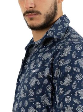 Chemise Klout Paisley Bleu Bleu marine pour Homme