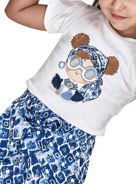 T-Shirt Mayoral Graphic Ecofriends Blanc Fille