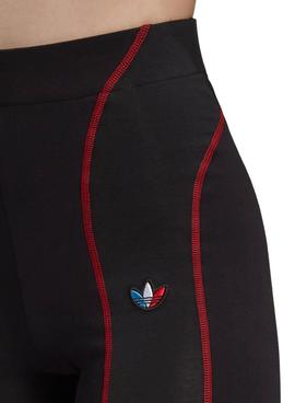 Leggings Adidas Adicolor Tricolore Noire pour Femme