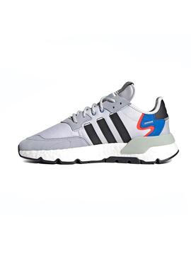 Baskets Adidas Nite Jogger Gris pour Homme