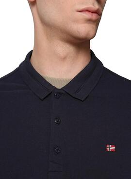 Polo Napapijri Ealis Bleu marine pour Homme