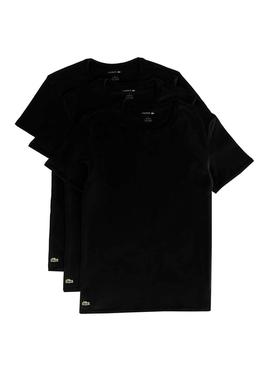 T-Shirts Lacoste 3 Pack Noire pour Homme