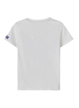 T-Shirt Name It Damiro Blanc pour Garçon