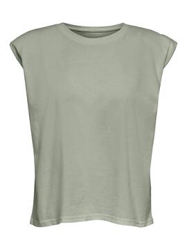 T-Shirt Only Amy Padded Vert pour Femme