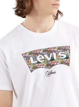 T-Shirt Levis Housemark Graphic Blanc Homme