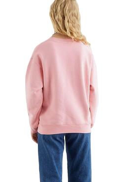 Sweat Levis Standard Crew Peony Rose Femme