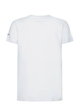T-Shirt Pepe Jeans Emanuel Blanc pour Garçon