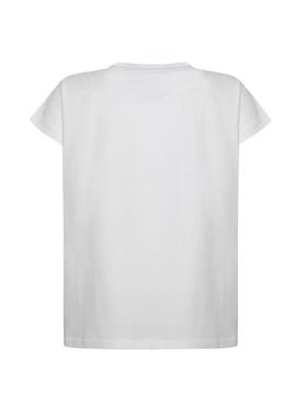T-Shirt Pepe Jeans Cris Blanc pour Fille