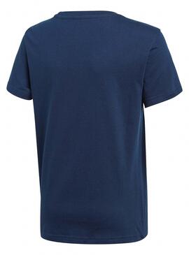 T-Shirt Adidas Trefoil Tee Bleu Oscuro pour Garçon