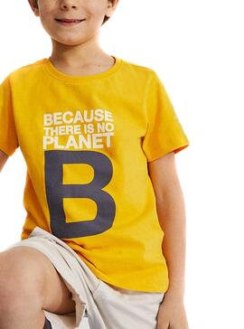 T-Shirt Ecoalf Great B Jaune pour Garçon