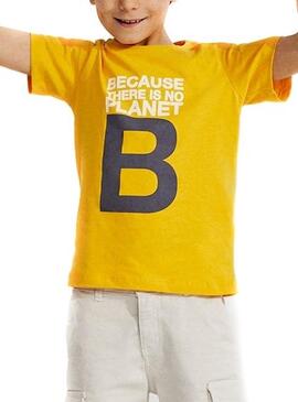 T-Shirt Ecoalf Great B Jaune pour Garçon