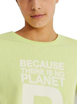 T-Shirt Ecoalf Great B Vert pour Fille