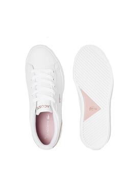 Baskets Lacoste Lerond 0921 Blanc pour Fille