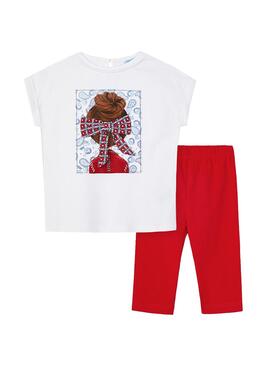 Set Mayoral Poignet Noeud Rouge pour Fille