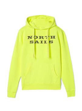 Sweat North Sails Hooded Jaune pour Homme