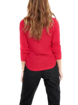 Pull Only Geena XO Rouge pour Femme
