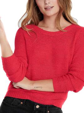 Pull Only Geena XO Rouge pour Femme