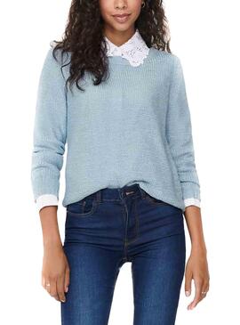 Pull Only Geena XO Bleu clair pour Femme