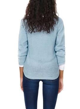 Pull Only Geena XO Bleu clair pour Femme