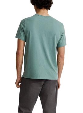 T-Shirt Ecoalf Baume Act Now Vert pour Homme
