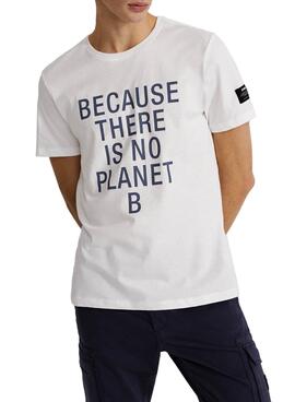 T-Shirt Ecoalf Natal Classic Blanc pour Homme