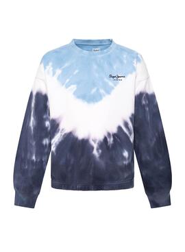 Sweat Pepe Jeans Tracy Bleu pour Fille