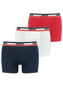 Slip Levis Boxers Logo Rouge pour Homme