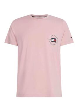 T-Shirt Tommy Hilfiger Circle Rose Homme