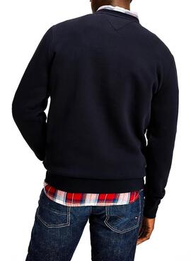 Sweat Tommy Hilfiger Signature Bleu marine Homme
