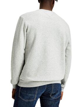 Sweat Tommy Hilfiger Signature Gris Homme