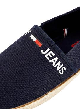Espadrilles Tommy Jeans Logo Coton Bleu marine Homme