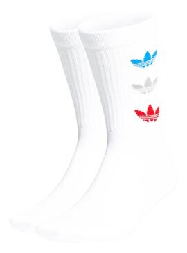 Chaussettes Adidas Tri Thin Crew Blanc Garçon Fille