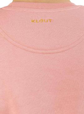 Sweat Basic Klout Rose pour Homme
