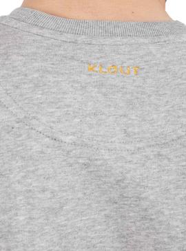 Sweat Klout Basic Gris pour Homme