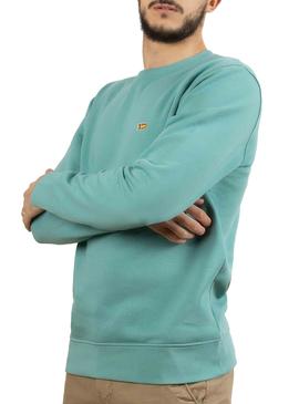 Sweat Klout Basic Turquoise pour Homme